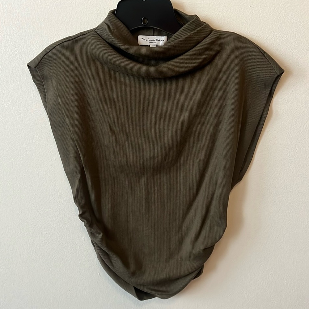 Michael Stars Amara Mock Shoulder Top